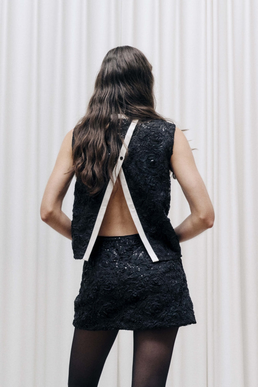 MEGAN BLUSE | Schwarz
